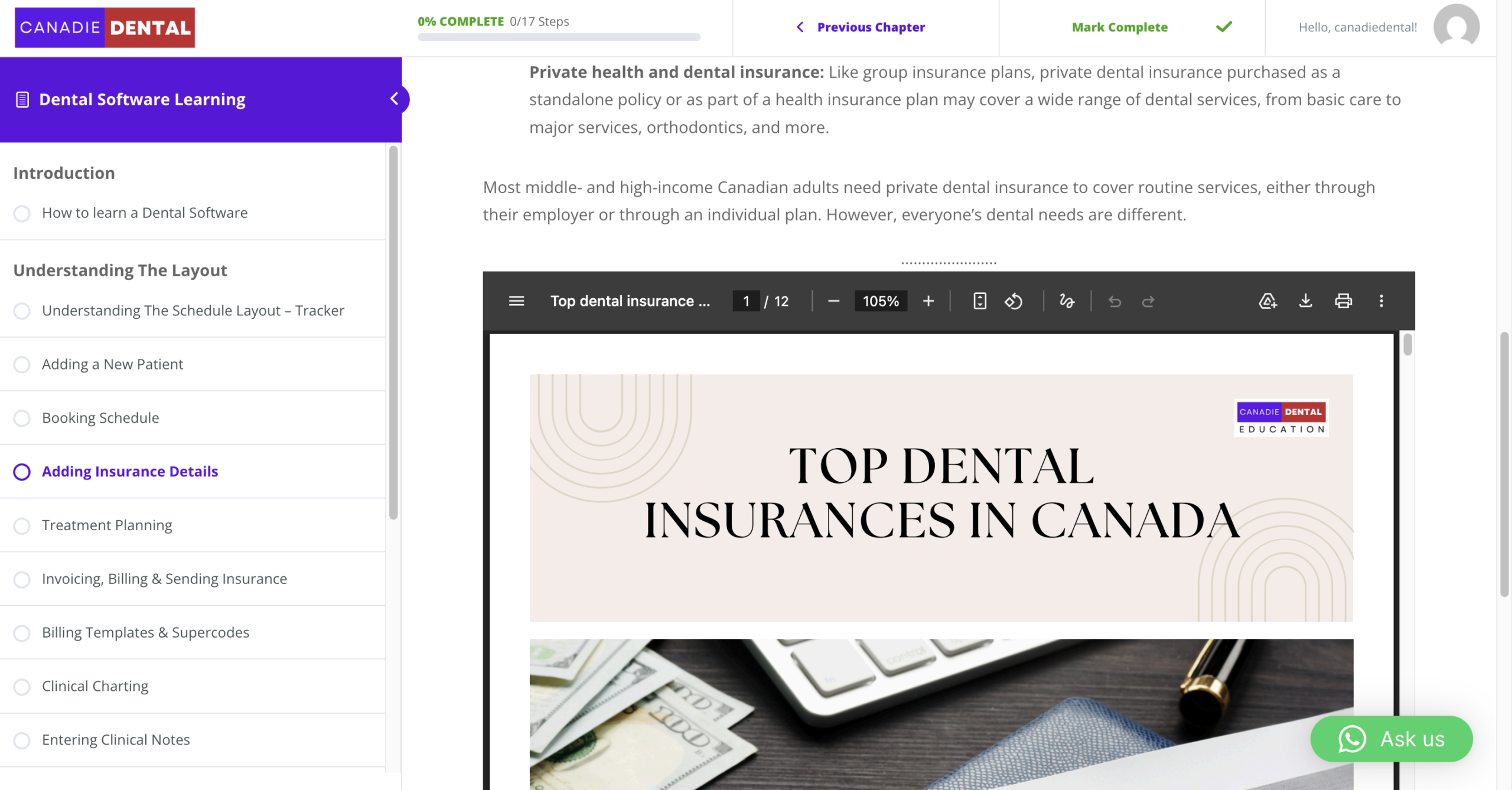 Dental software training 1